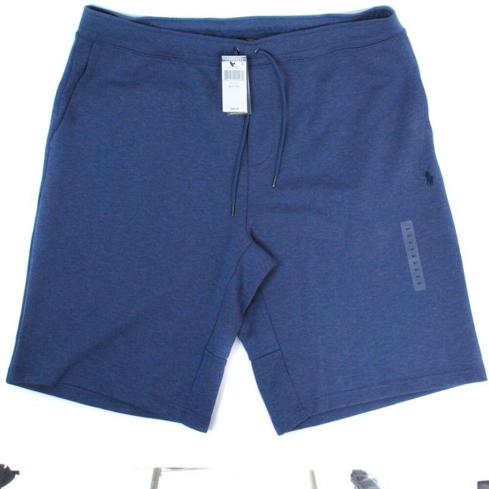 BIG GUYS Polo Ralph Lauren NWT Men’s Blue Pony Logo Sweat Shorts, Size XLT